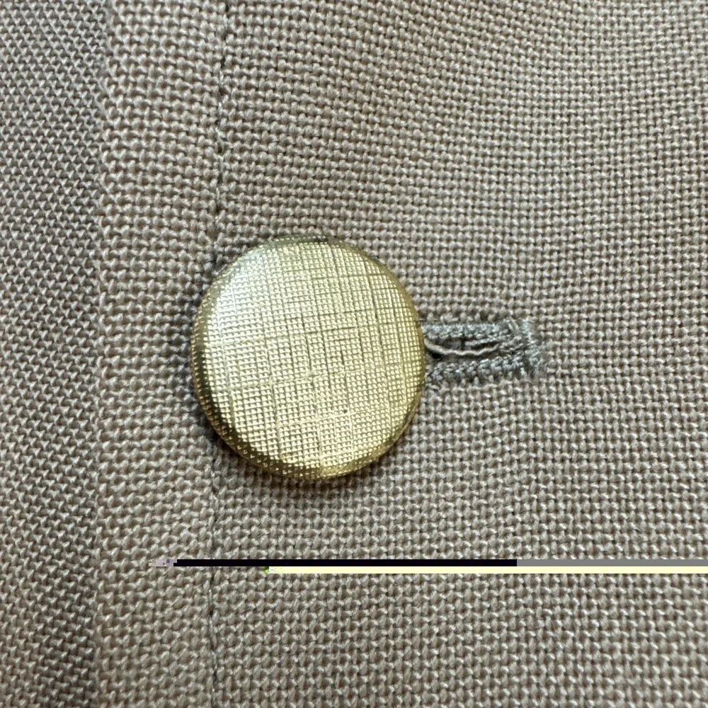 Five G's Camel Brown Gold Button Blazer Sport Coat Jacket 44R Slim Fit VTG USA